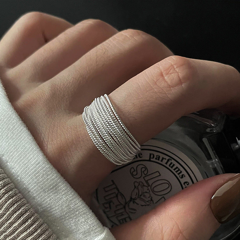 Women's Minimalist Multi-layer Line Winding Ring