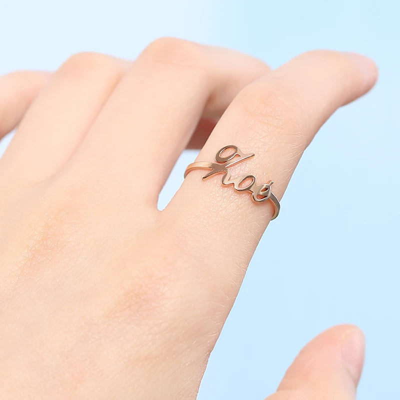 Write your name on your ring