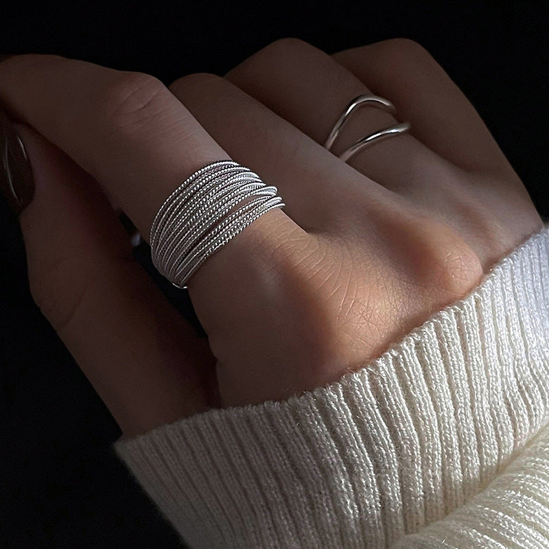 Women's Minimalist Multi-layer Line Winding Ring